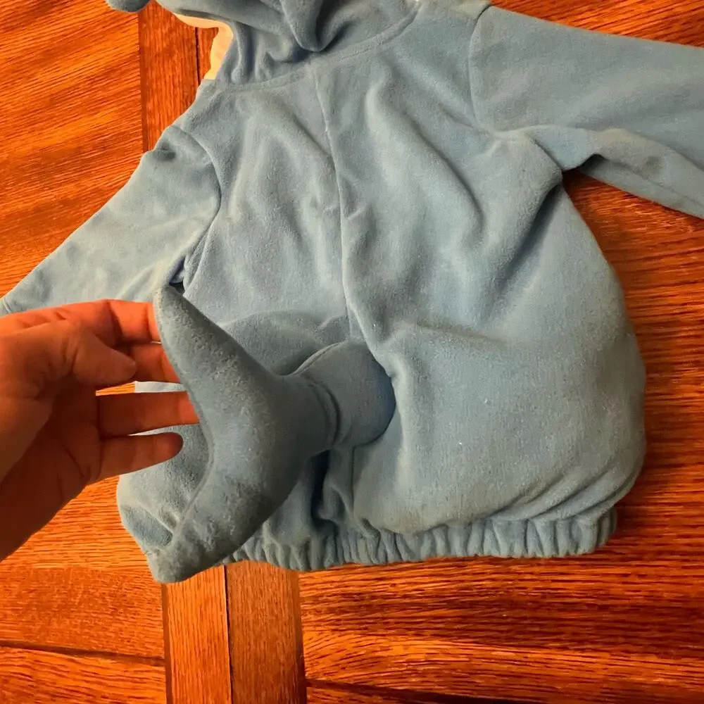 Baby Toddler Shark Costume Jacket size 12 months front zipper